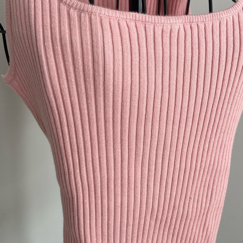 Blush Ribbed Tank Top - Picture 3 of 6